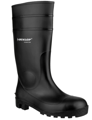 Dunlop Protomastor Full Safety Wellington Boots - Black