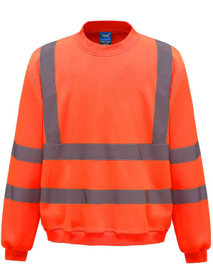 Yoko Hi-Vis Sweatshirt YK030 - Fluo Orange